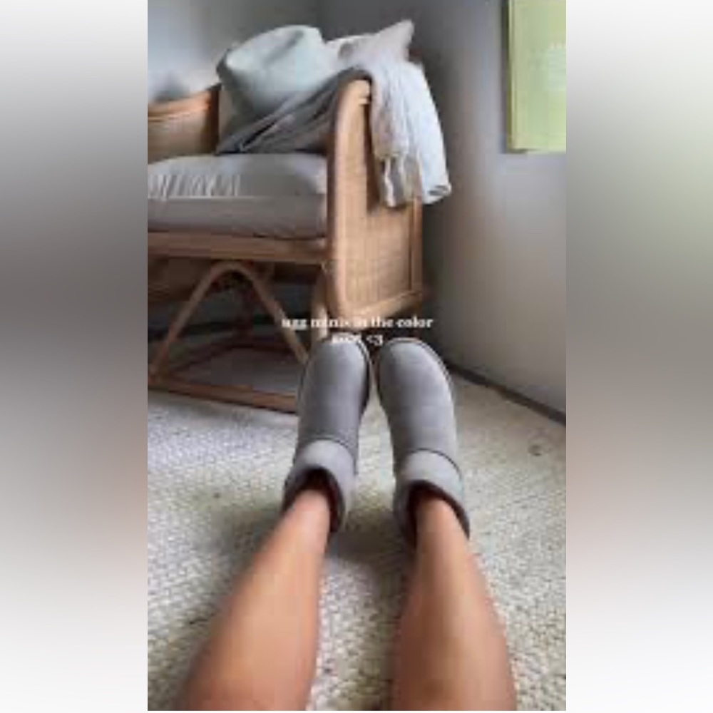 UGG Gray Ankle Boots
